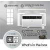 imageLG 14000 BTU DUAL Inverter Smart Window Air Conditioner 115V Cools 700 Sq Ft for Bedroom Living Room Apartment Quiet Operation ENERGY STAR works with LG ThinQ Amazon Alexa and Hey GoogleBright White