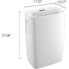 imageLG 8000 BTU Smart Portable Air Conditioner 115V Cools 350 SqFt 14 x 25 Room Size Portable Air Conditioner for Home with Voice Control Works ThinQ Amazon Alexa and Hey GoogleWhite
