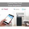 imageLG 8000 BTU Smart Portable Air Conditioner 115V Cools 350 SqFt 14 x 25 Room Size Portable Air Conditioner for Home with Voice Control Works ThinQ Amazon Alexa and Hey GoogleBlack