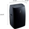 imageLG 8000 BTU Smart Portable Air Conditioner 115V Cools 350 SqFt 14 x 25 Room Size Portable Air Conditioner for Home with Voice Control Works ThinQ Amazon Alexa and Hey GoogleBlack