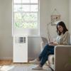 imageLG 8000 BTU Smart Portable Air Conditioner 115V Cools 350 SqFt 14 x 25 Room Size Portable Air Conditioner for Home with Voice Control Works ThinQ Amazon Alexa and Hey GoogleBright White