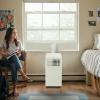imageLG 8000 BTU Smart Portable Air Conditioner 115V Cools 350 SqFt 14 x 25 Room Size Portable Air Conditioner for Home with Voice Control Works ThinQ Amazon Alexa and Hey GoogleBright White