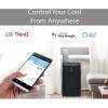 imageLG 8000 BTU Smart Portable Air Conditioner 115V Cools 350 SqFt 14 x 25 Room Size Portable Air Conditioner for Home with Voice Control Works ThinQ Amazon Alexa and Hey GoogleGray
