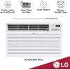 imageLG 9800 BTU Through the Wall Air Conditioner 230208V Cools up to 440 Sq Ft for Bedroom Living Room Apartment with Remote 3 Cool ampamp Fan Speeds Wall AC Unit WhiteWhite