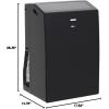 imageLG LP0624WFR Portable Air Conditioner wRemote Cools 250 SqFt Quiet Operation 115V 6000 BTU 9700 ASHRAE WhiteBlack