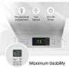 imageLG LP0624WFR Portable Air Conditioner wRemote Cools 250 SqFt Quiet Operation 115V 6000 BTU 9700 ASHRAE WhiteWhite