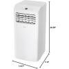imageLG LP0624WFR Portable Air Conditioner wRemote Cools 250 SqFt Quiet Operation 115V 6000 BTU 9700 ASHRAE WhiteWhite