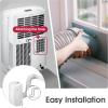 imageLG LP0624WFR Portable Air Conditioner wRemote Cools 250 SqFt Quiet Operation 115V 6000 BTU 9700 ASHRAE WhiteWhite