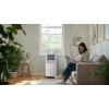 imageLG LP0624WFR Portable Air Conditioner wRemote Cools 250 SqFt Quiet Operation 115V 6000 BTU 9700 ASHRAE WhiteWhite