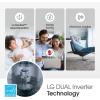 imageLG LW1522FVSM Window Conditioner with Dual Inverter Technology WiFi Enabled wRemote Ultra Quiet Operation 700 SqFt 4Way Air Deflection 3 Cooling and Fan Speeds 115V 14000 BTU WhiteWhite