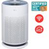 imageLG PuriCare 360 Air Purifiers for Home Large and Small Room Bedroom Up to 2059 ft in 1 Hr with NanoFiber True HEPA Filter 360 Degrees of Filtration WiFi Air Quality Monitor Low Noise