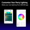 imageLG XBOOM XL7 Portable Tower Speaker with Pixel LED Lighting and up to 20 Hrs of Battery Life BlackMultiColor Ring Lighting