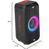 imageLG XBOOM XL7 Portable Tower Speaker with Pixel LED Lighting and up to 20 Hrs of Battery Life BlackMultiColor Ring Lighting