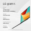imageLG gram 156 Lightweight Laptop Intel 13th Gen Core i7 Windows 11 Home 16GB RAM 512GB SSD BlackBlack
