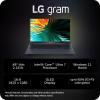 imageLG gram SuperSlim156 OLED Laptop Intel 13th Gen Core i7 Evo Platform Windows 11 Home 32GB RAM 2TB SSD Neptune BlueIntel Ultra 7 with McAfee AntiVirus