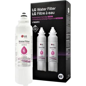 imageLG LT800P 6 Month  200 Gallon Capacity Replacement Refrigerator Water Filter NSF42 and NSF53 ADQ73613401 ADQ73613408 or ADQ75795104  White2 Pack