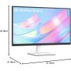 imageLG 27US500W Ultrafine Monitor 27Inch 4K UHD 3840x2160 HDR10 IPS Borderless Design Reader Mode Flicker Safe Switch App HDMI DisplayPort  WhiteYear 2024