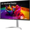 imageLG 32UP83AKW 32inch Ultrafine 4K UHD 3840 x 2160 IPS Computer Monitor 60Hz HDR10 Builtin Speaker Reader Mode HDMI DisplayPort USB TypeC 60W PD TiltHeightPivot Adjustable Stand White