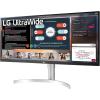 imageLG 34WN650W UltraWide Monitor 34Inch 219 FHD 2560 x 1080 IPS Display VESA DisplayHDR 400 AMD FreeSync 3Side Virtually Borderless Design  Silver