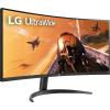 imageLG 34WP60CB 34Inch 219 Curved UltraWide QHD 3440x1440 Gaming Computer Monitor with 160Hz sRGB 99 Color Gamut and HDR 10 AMD FreeSync Premium and 3Side Virtually Borderless Screen TiltBlack