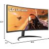 imageLG 34WP60CB 34Inch 219 Curved UltraWide QHD 3440x1440 Gaming Computer Monitor with 160Hz sRGB 99 Color Gamut and HDR 10 AMD FreeSync Premium and 3Side Virtually Borderless Screen TiltBlack