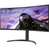 imageLG 34WP65CB UltraWide Computer Monitor 34inch QHD 3440x1440 160Hz HDR10 AMD FreeSync Premium BuiltIn Speaker Borderless Design TiltHeight Stand HDMI DisplayPort Black