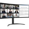 imageLG 34WR55QKB 34inch UltraWide WQHD 3440 x 1440 Curved Computer Monitor 100Hz 5ms HDR10 Reader Mode HDMI DisplayPort USB TypeC TiltHeight Adjustable Stand Black