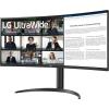 imageLG 34WR55QKB 34inch UltraWide WQHD 3440 x 1440 Curved Computer Monitor 100Hz 5ms HDR10 Reader Mode HDMI DisplayPort USB TypeC TiltHeight Adjustable Stand Black