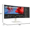 imageLG 38WR85QCW 38 inch Curved UltraWide WQHD Nano IPS VESADisplayHDR 600 144Hz 1ms USB TypeC 90W Computer Monitor NVIDIA GSYNC AMD FreeSync Premium Pro HDMI DisplayPort TiltHeightSwivel Stand White