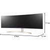 imageLG 49WQ95CW 49 Inch 329 Curved UltraWide DQHD 5120 x 1440 Nano IPS Monitor NVIDIA GSYNC Compatible ampamp AMD FreeSync Premium Pro HDMI 21 ampamp USB TypeC 90W PD TiltHeightSwivel AdjustableUltraWide 49WL95CWY
