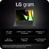 imageLG gram 16inch Thin and Lightweight Laptop Windows 11 Home AIEnabled Intel Evo Edition Powered by Intel Core Ultra7Series 2 255H Processor 16GB RAM 1TB SSD Obsidian BlackUltra7