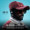 imageLG xboom Buds by william xboom Signature Sound by william with Graphene Drivers 3 Mic Active Noise Cancellation Up to 30 Hours of Battery IPX4 Water Resistant BlackWhite