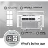 imageLG LW1024RSMX Window Conditioner WiFi Enabled wRemote 450 SqFt 4Way Air Deflection 3 Cooling and Fan Speeds 115V 10000 BTU White10 000 BTU