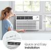 imageLG LW1024RSMX Window Conditioner WiFi Enabled wRemote 450 SqFt 4Way Air Deflection 3 Cooling and Fan Speeds 115V 10000 BTU White10 000 BTU