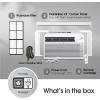 imageLG LW1224RSMX Window Conditioner WiFi Enabled wRemote 550 SqFt 4Way Air Deflection 3 Cooling and Fan Speeds 115V 12000 BTU White