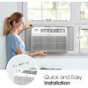 imageLG LW6024RSMX Window Air Conditioner WiFi Enabled wRemote for Small Room 260 SqFt Quiet Operation 115V 6000 BTU WhiteWhite