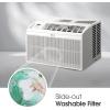 imageLG LW6024RSMX Window Air Conditioner WiFi Enabled wRemote for Small Room 260 SqFt Quiet Operation 115V 6000 BTU WhiteWhite