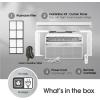 imageLG LW8024RSMX Window Conditioner WiFi Enabled wRemote 350 SqFt 4Way Air Deflection 3 Cooling and Fan Speeds 115V 8000 BTU White