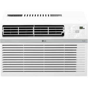 imageLG LW1024RSMX Window Conditioner WiFi Enabled wRemote 450 SqFt 4Way Air Deflection 3 Cooling and Fan Speeds 115V 10000 BTU White10 000 BTU