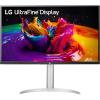 imageLG 32UP83AKW 32inch Ultrafine 4K UHD 3840 x 2160 IPS Computer Monitor 60Hz HDR10 Builtin Speaker Reader Mode HDMI DisplayPort USB TypeC 60W PD TiltHeightPivot Adjustable Stand White