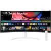 imageLG 34SR60QCW 34inch QHD 3440x1440 Curved Smart Monitor with Streaming UltraWide Screen webOS HDR10 100Hz Builtin Speaker AirPlay2 Screen Share Bluetooth ThinQ App White