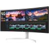 imageLG 38WN95CW Monitor 38quot 219 Curved UltraWide QHD 3840 x 1600 Nanio IPS Display Thunderbolt 3 1ms Response Time 144Hz Refresh Rate NVIDIA GSYNC AMD FreeSync WhiteSilver