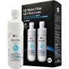 imageLG LT1000P  6 Month  200 Gallon Capacity Replacement Refrigerator Water Filter NSF42 NSF53 and NSF401 ADQ74793501 ADQ75795105 AGF80300704 or AGF80300705 White2 Pack