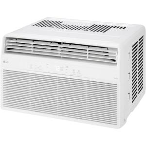 imageLG 10000 BTU Smart WiFi Enabled UltraQuite Quick and Easy Installation Window Air Conditioner with Remote ThinQ Technology Washable Filter EcoFriendly R32 Refrigerant WhiteWhite