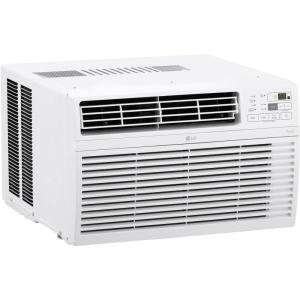 imageLG 10000 BTU Smart WiFi Enabled UltraQuite Quick and Easy Installation Window Air Conditioner with Remote ThinQ Technology Washable Filter EcoFriendly R32 Refrigerant WhiteBright White