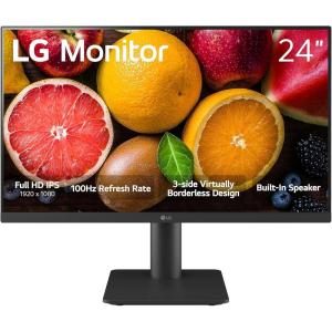 imageLG 27MP400B 27 Inch Monitor Full HD 1920 x 1080 IPS Display with 3Side Virtually Borderless Design AMD FreeSync and OnScreen Control  BlackTiltHeight Stand  100Hz refresh rate