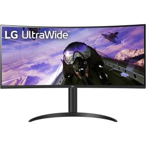 imageLG 34WP65CB UltraWide Computer Monitor 34inch QHD 3440x1440 160Hz HDR10 AMD FreeSync Premium BuiltIn Speaker Borderless Design TiltHeight Stand HDMI DisplayPort Black