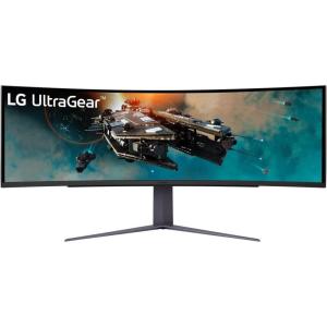 imageLG 49quot UltraGear DQHD 5120x1440 Curved Gaming Monitor 240Hz 1ms VESA DisplayHDR 1000 HDMI 21 DisplayPort 4Pole HP Out DTS HPX AMD FreeSync Premium Pro TiltSwivelHeight Stand Black49 Inch