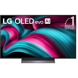 imageLG 55Inch Class OLED evo AI 4K C5 Series Smart TV wDolby Atmos Dolby Vision HDR10 AI Super Upscaling 4K Filmmaker Mode Wow Orchestra Alexa Builtin OLED55C5PUA 202548 Inches