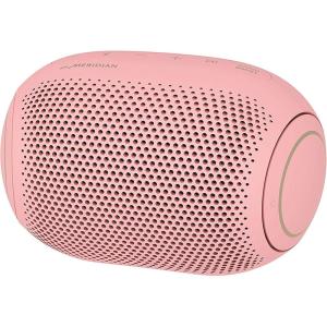 imageLG XBOOM Go Speaker PL2 Jellybean Portable Wireless Bluetooth Big Bass Sound by Meridian WaterResistant Sound Boost EQ 10 Hour Battery Life  BlackBubble Gum Pink